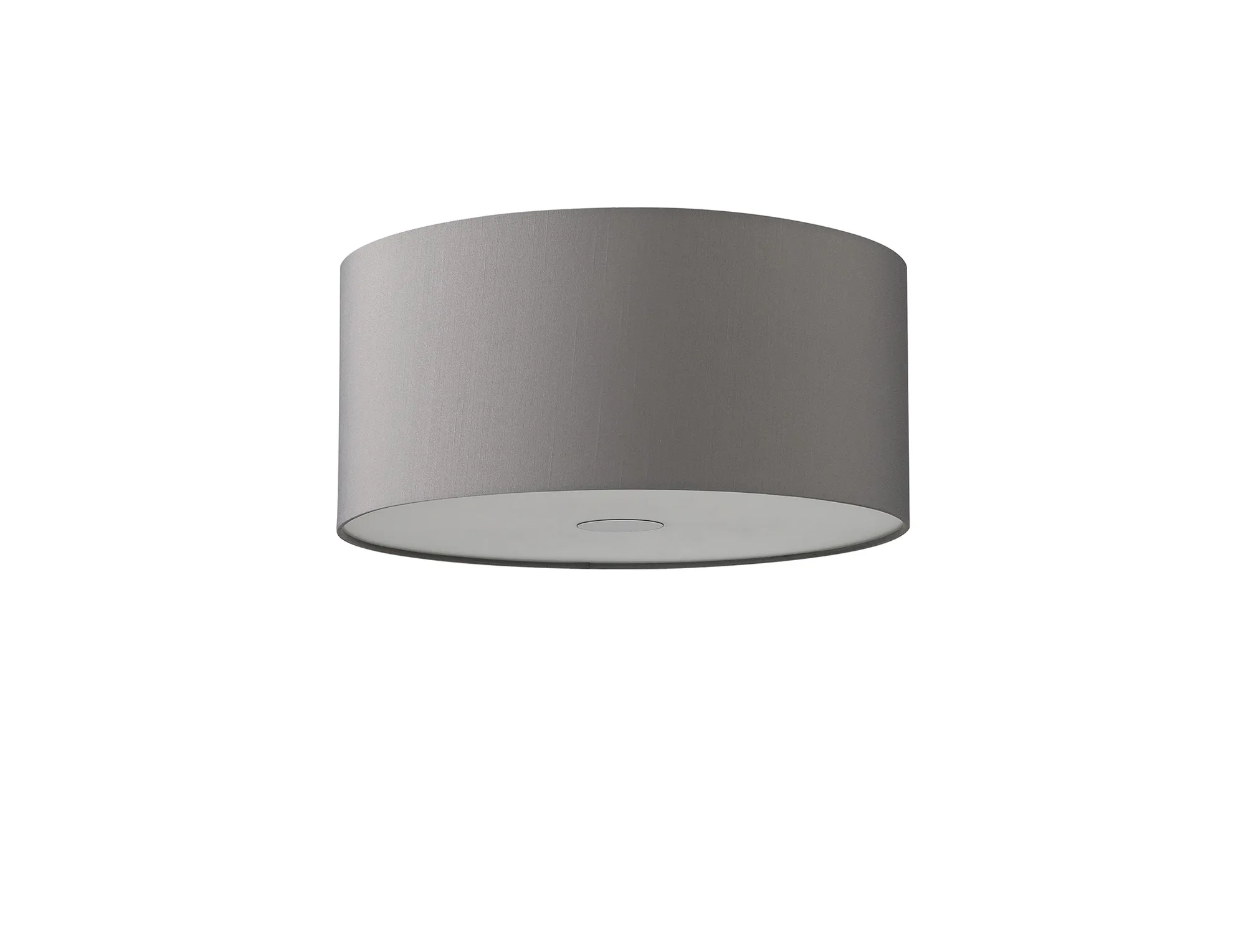 Baymont 40cm Flush 3 Light Grey, Frosted Black Detail Diffuser DK1074  Deco Baymont WH GR